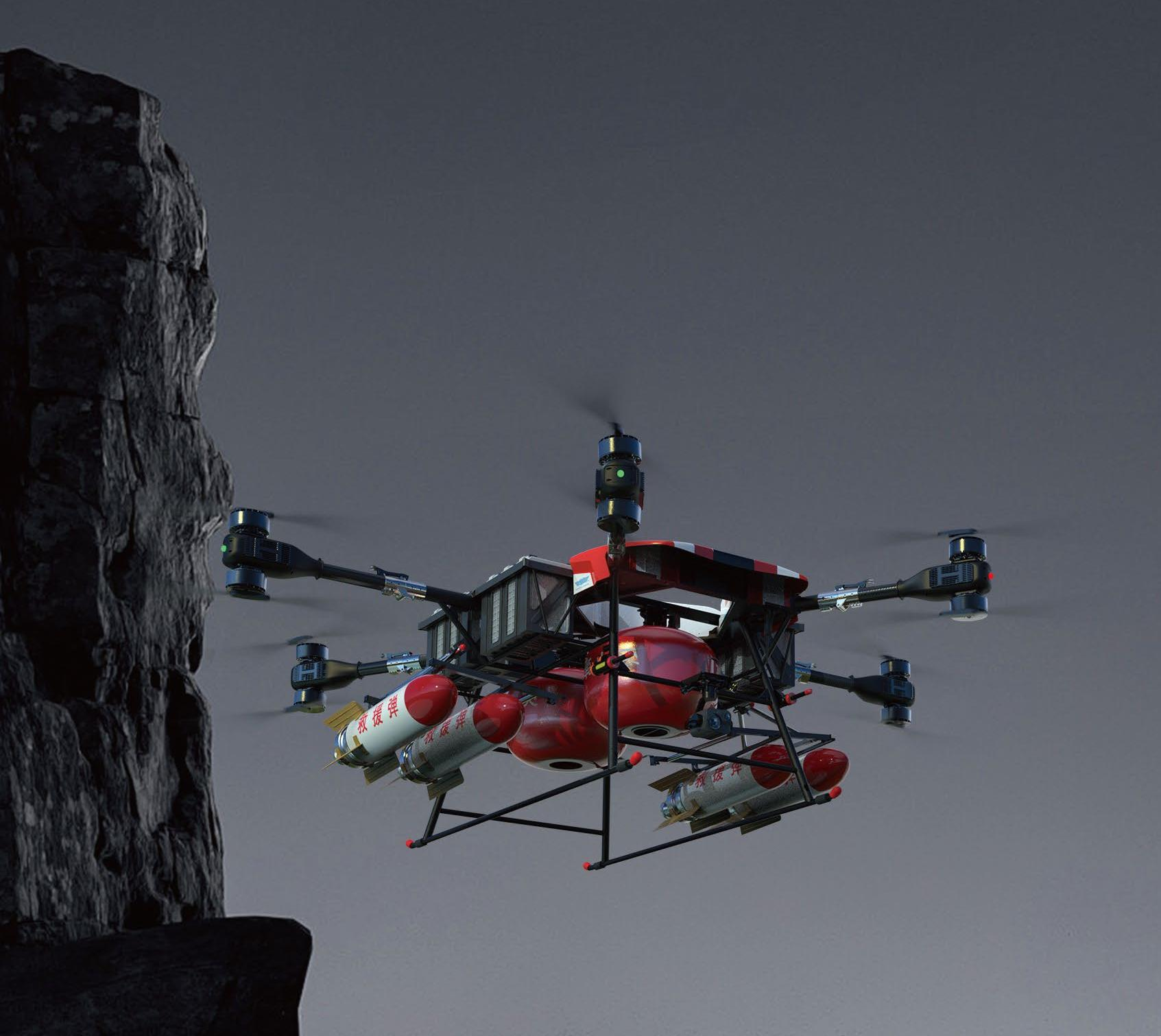 High-rise Fire-Fighting UAV